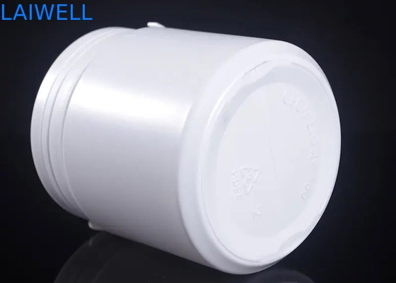 Αεροστεγή σύγχρονα άσπρα στρογγυλά HDPE βάζων γαλάτων σε σκόνη μπουκαλιών 500ML αποθήκευσης πλαστικά εμπορευματοκιβώτια με το δάκρυ από την ΚΑΠ