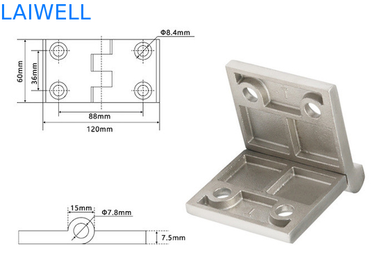 120*60*8MM Custom Metal Die Casting Μεγάλο παχύ ρυμουλκούμενο Βιομηχανικό υλικό Τάξι Καμπίνα Ατσάλι