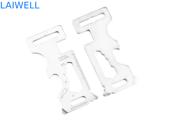 Εξωτερική ακρίβεια τσιμπήματα 70MM Sandblasting Πολυλειτουργικό ατσάλινη ακαμψία ανοιχτήρα μπουκαλιών EDC κάρτα εργαλείου