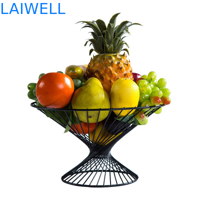 27.5*15*15CM Luxury Black Baking Varnish Iron Fruit Basket Metal Houseware Ανθεκτικότητα στη θερμότητα και μακροχρόνια αντοχή