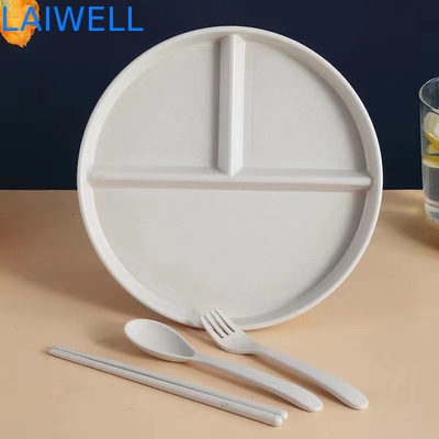 22CM Πράσινο σιτάρι άχυρο Φυτικές ίνες Διαμερίσματα κατά της πτώσης Πλάκα τροφίμων Περιβαλλοντικά φιλικά Εστιατόρια Περιβαλλοντικά φιλικά Εφοδιαστικά τραπεζικών σκευών