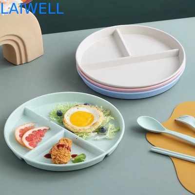 22CM Πράσινο σιτάρι άχυρο Φυτικές ίνες Διαμερίσματα κατά της πτώσης Πλάκα τροφίμων Περιβαλλοντικά φιλικά Εστιατόρια Περιβαλλοντικά φιλικά Εφοδιαστικά τραπεζικών σκευών