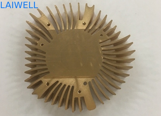 Αργίλιο 6061 Customzied CNC μετάλλων σφράγισης δοχείο ψύξης lap-top ΚΜΕ υποβολής σε ανοδική οξείδωση χρυσό