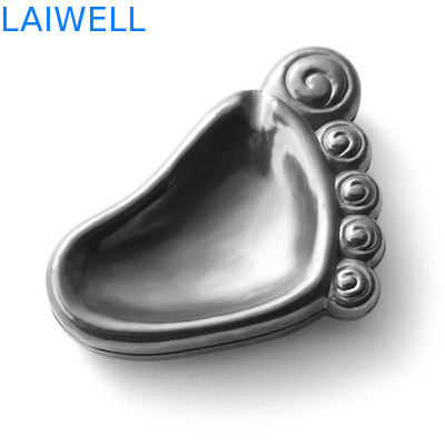 Μόδα Δημιουργική Πρακτική Ασημί Γκρι Επίστρωση Διαδικασία Χύτευσης Υπό Πίεση Κράμα Ψευδαργύρου Vintage Σταχτοδοχείο Τσέπης 6.5*9cm