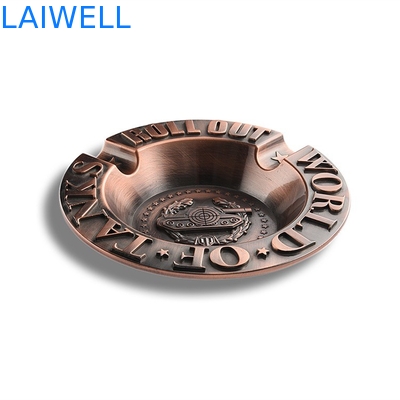 Ashtray σμάλτων κραμάτων ψευδάργυρου εκλεκτής ποιότητας φορητό Ashtray πορτοφολιών λογότυπων χάραξης λέιζερ