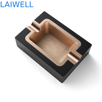 Μαύρη επένδυση 12*8.5cm μόδας Ashtray ορθογωνίων Ashtray τσιγάρων τσεπών