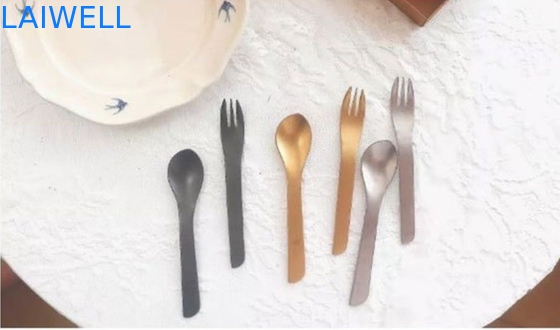 13.6CM 304 Flatware ανοξείδωτου σύνολα πάγωσε τα σύνολα μαχαιροπήρουνων επιδορπίων 2 κομματιών