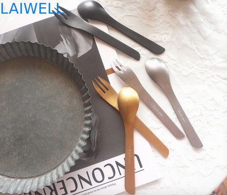 13.6CM 304 Flatware ανοξείδωτου σύνολα πάγωσε τα σύνολα μαχαιροπήρουνων επιδορπίων 2 κομματιών