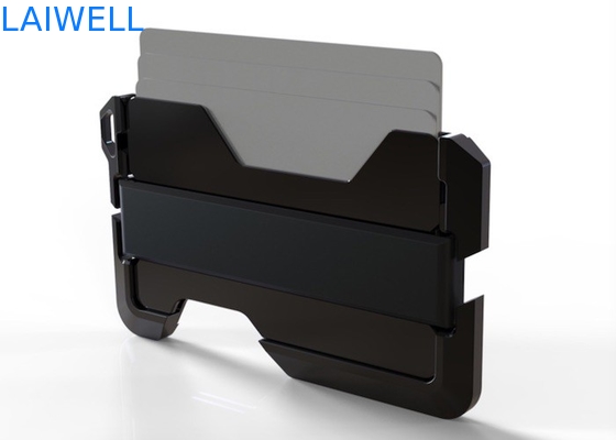 63*95MM Πολυλειτουργικό Ασημένιο Ανωδιστικό RFID Αποκλειστικό Πορτοφόλι Αλουμινίου Κρατήρας πιστωτικής κάρτας
