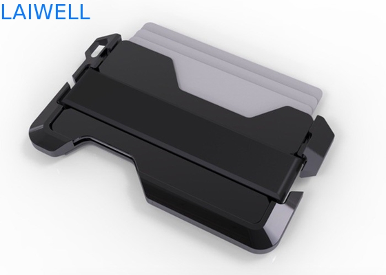 63*95MM Πολυλειτουργικό Ασημένιο Ανωδιστικό RFID Αποκλειστικό Πορτοφόλι Αλουμινίου Κρατήρας πιστωτικής κάρτας