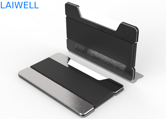 63*95*15mm Custom Multi-Function RFID Anti-Theft Brush Δημιουργικός κάτοχος πιστωτικής κάρτας από αλουμίνιο