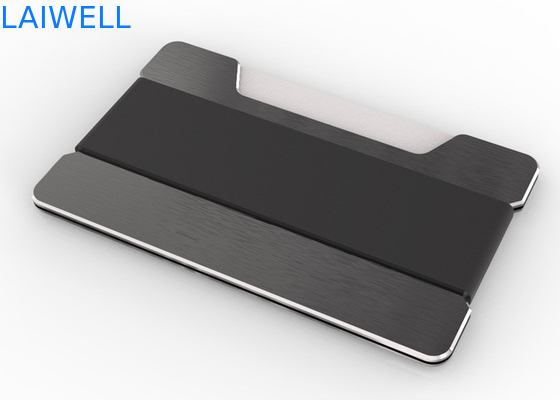 63*95*15mm Custom Multi-Function RFID Anti-Theft Brush Δημιουργικός κάτοχος πιστωτικής κάρτας από αλουμίνιο