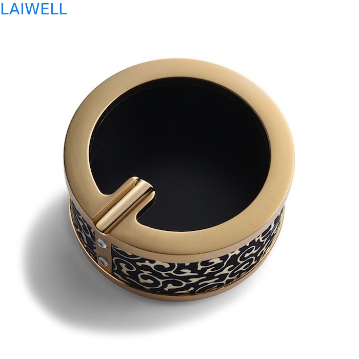 SGS 90*135mm μόδας παλαιό Ashtray τσεπών μετάλλων γκρίζο χρώμα