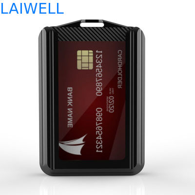 74*110*18MM Προσαρμοσμένο γκρι χρώμα RFID Αλουμινίου κάρτα Πορτοφόλι Υποστήριξη Branding Προσαρμοσμένο Πολυλειτουργικό