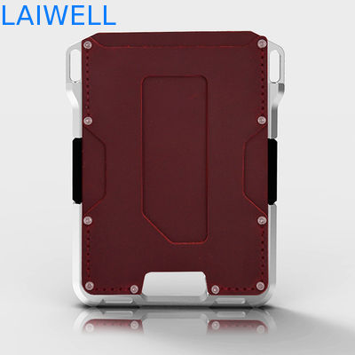 EXW Προθεσμία παράδοσης Πορτοφόλι κάρτας αλουμινίου με σιλικόνη και πολυτελές σχεδιασμό