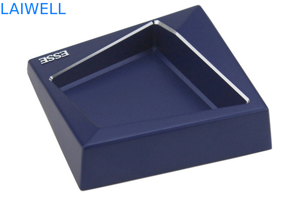 Μπλε Ashtray τσεπών αργιλίου ρίψεων κύβων φορητή επένδυση γεωμετρίας